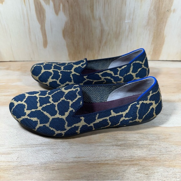 Rothy’s Indigo Giraffe Loafers Women’s Size 7.5 - Picture 1 of 10